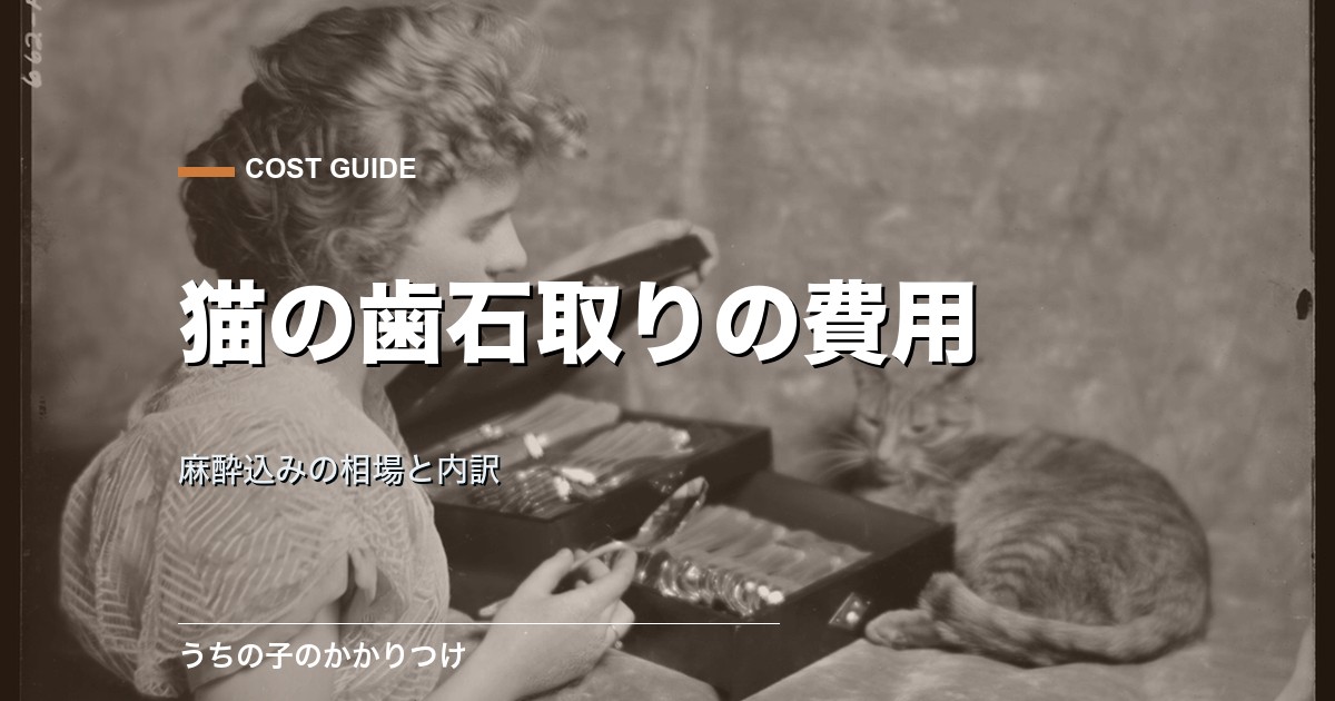 猫の歯石取りの費用はいくら?麻酔込みの相場と内訳を解説