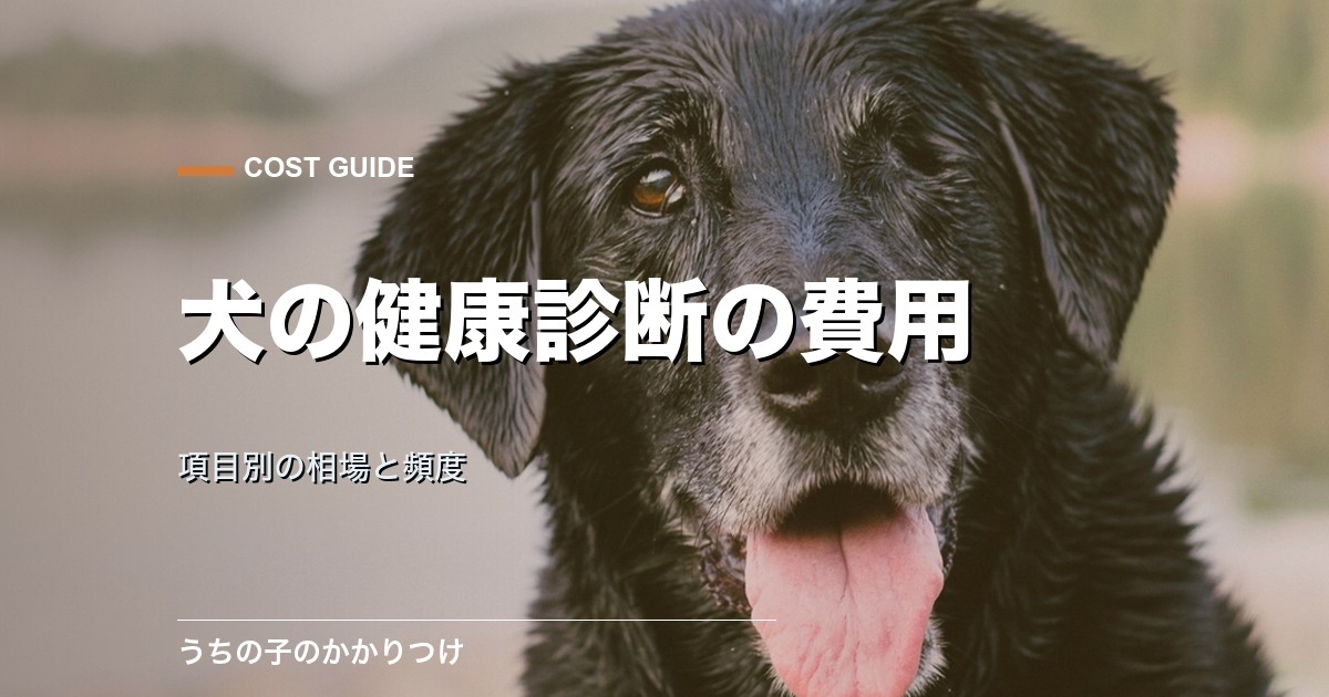 犬の健康診断の費用はいくら?項目別の相場と受ける頻度の目安